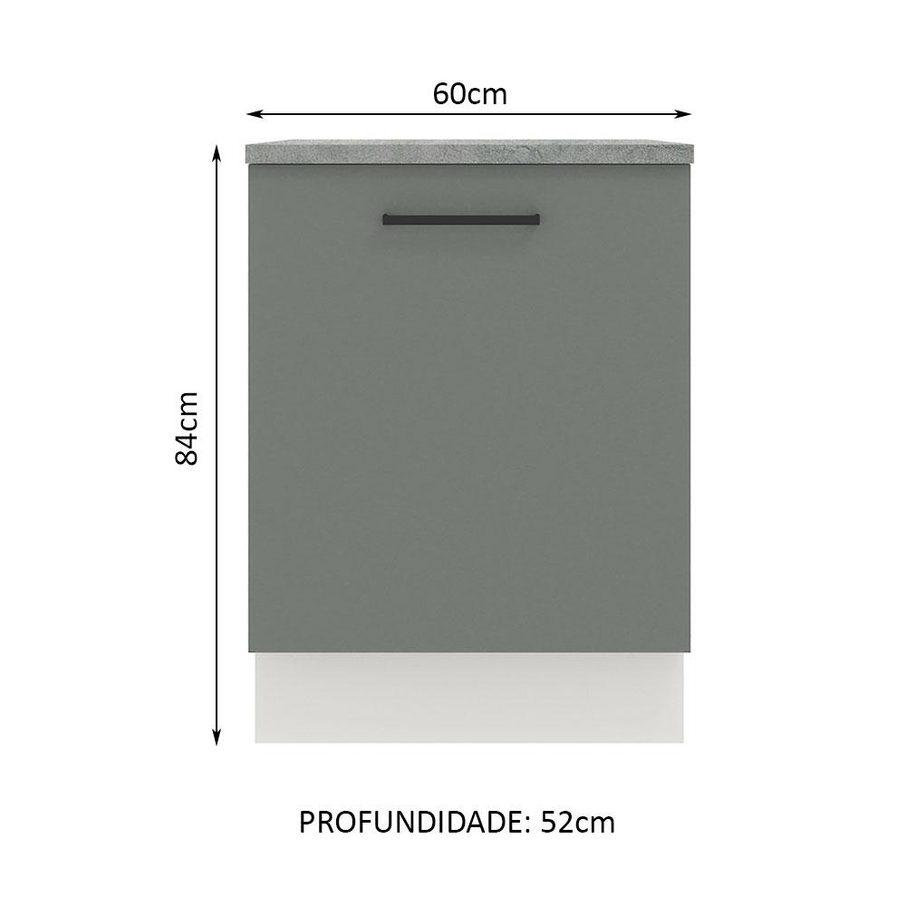 Foto 3 pulgar | Gabinete Bajo Cocina Madesa Agata 60cm Con Encimera Bg 05