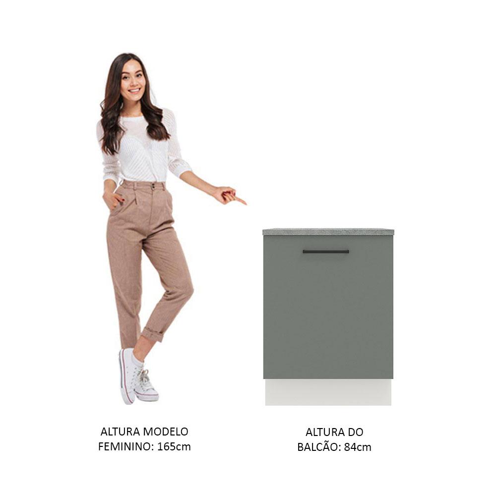 Foto 5 | Gabinete Bajo Cocina Madesa Agata 60cm Con Encimera Bg 05