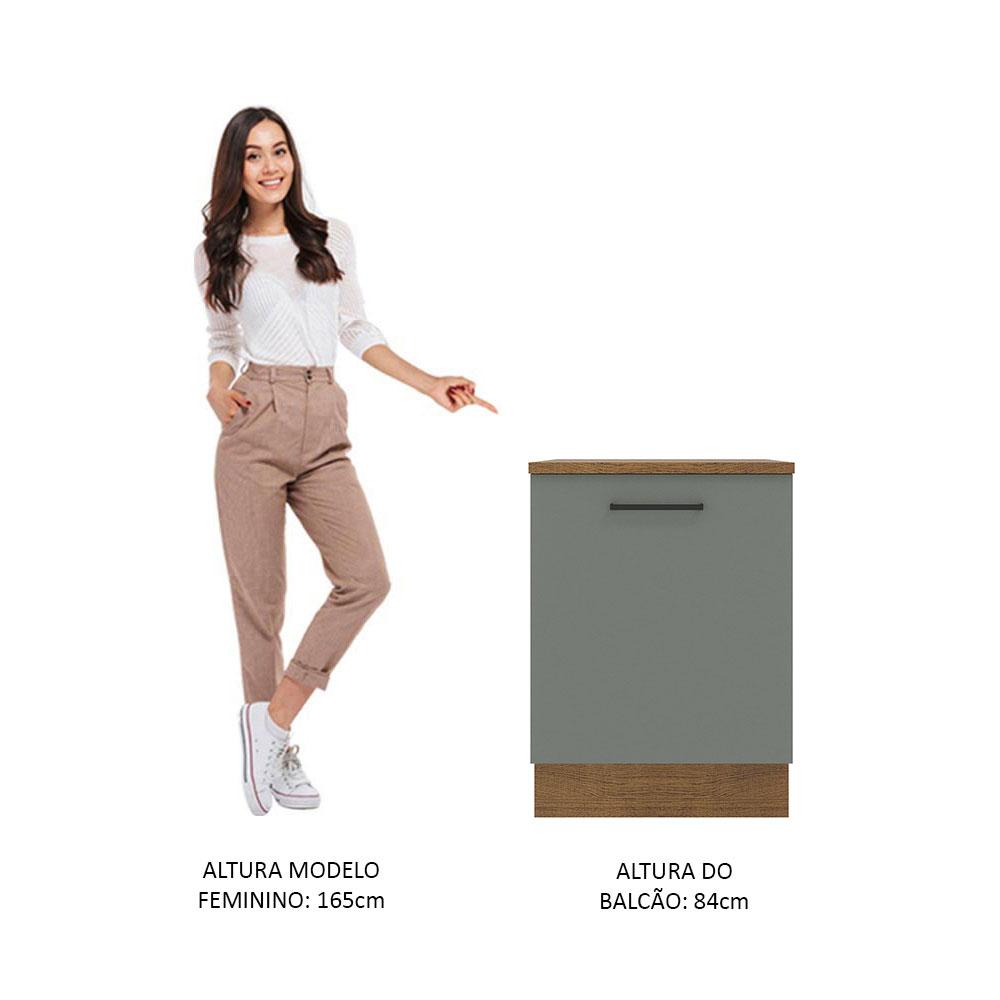 Foto 5 | Gabinete Bajo Cocina Madesa Agata 60cm Con Encimera Mg 03