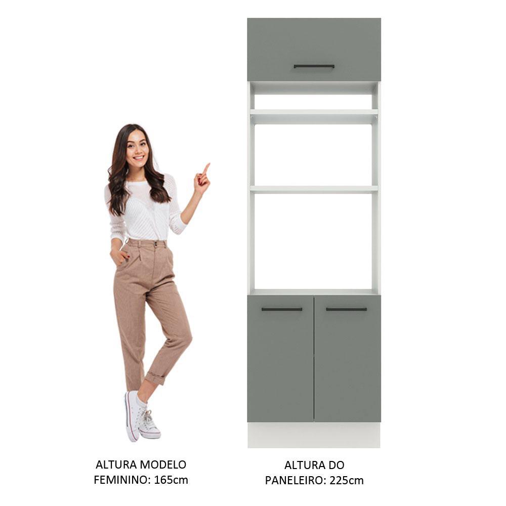 Foto 8 pulgar | Mueble para Horno y Microondas Madesa Agata 70 cm