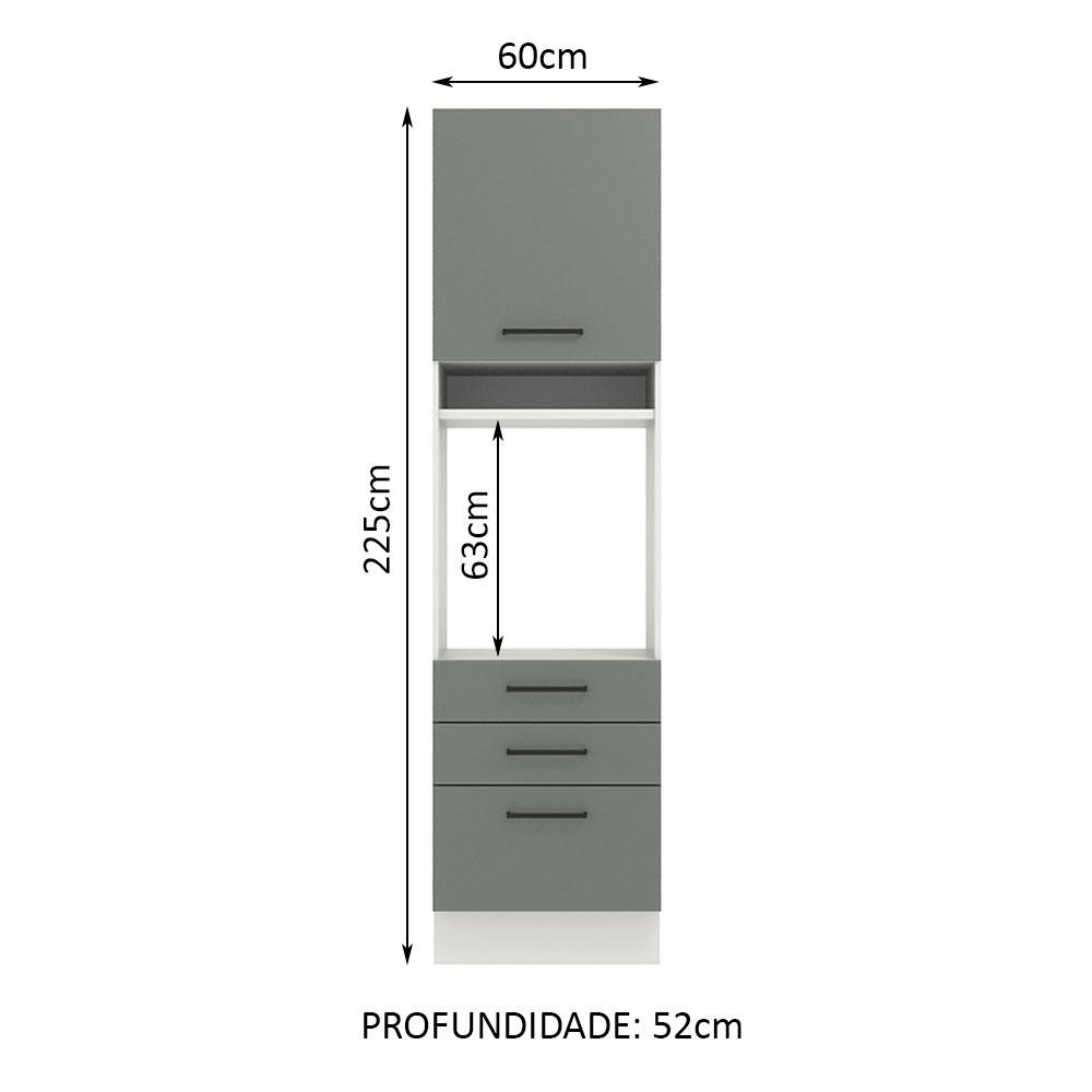 Foto 2 | Mueble para Horno y Microondas Madesa Ágata 60 cm