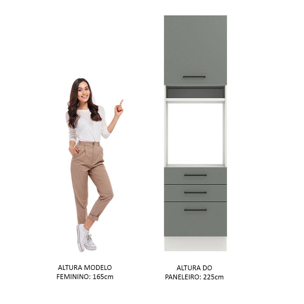 Foto 6 pulgar | Mueble para Horno y Microondas Madesa Ágata 60 cm