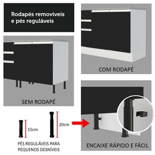 Foto 8 | Mueble para Horno y Microondas Madesa Glamy 60 cm