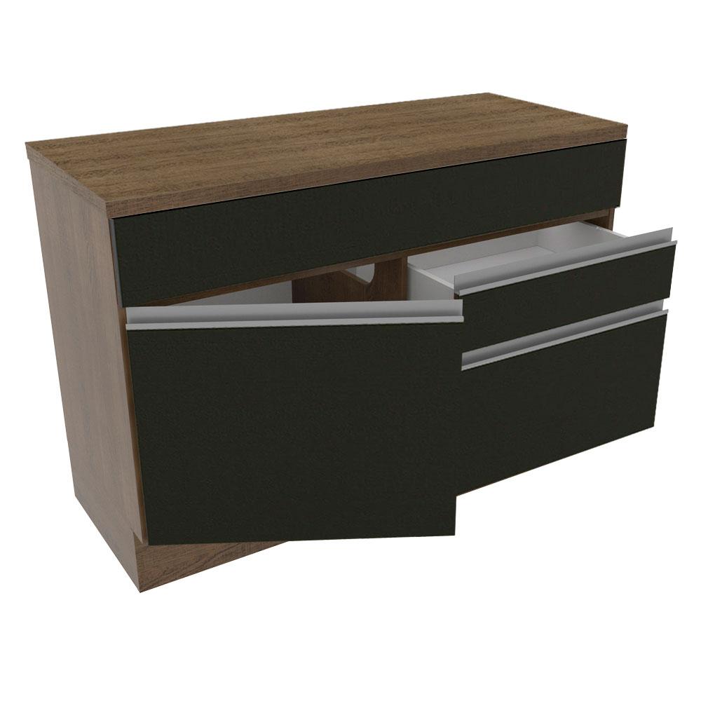 Foto 6 pulgar | Gabinete Bajo Cocina Madesa Glamy 120cm Con Encimera Mn 05