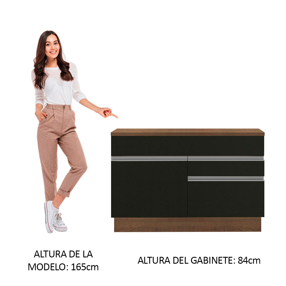 Foto 7 pulgar | Gabinete Bajo Cocina Madesa Glamy 120cm Con Encimera Mn 05
