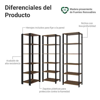 Foto 4 | Armario Organizador Multiuso Para Cocina Madesa 177cm Mn 1