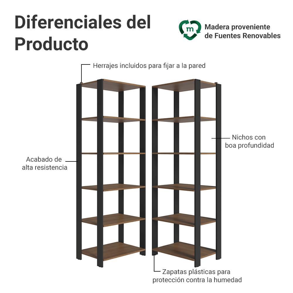 Foto 5 pulgar | Armario Organizador Multiuso Para Cocina Madesa 118cm Mn 02
