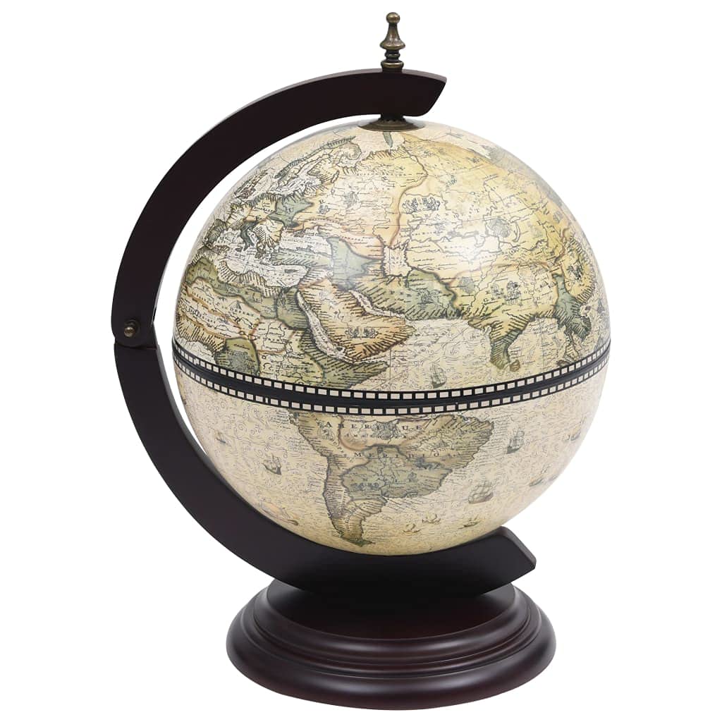 Foto 2 | Soporte De Mesa Para Vinos Globe Vidaxl  Eucalipto Verde Y Marrón - Venta Internacional.