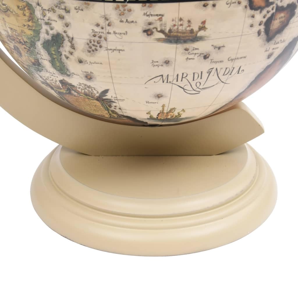 Foto 8 pulgar | Soporte De Mesa Para Vinos Globe Bar Vidaxl  Madera De Eucalipto  Blanco - Venta Internacional.
