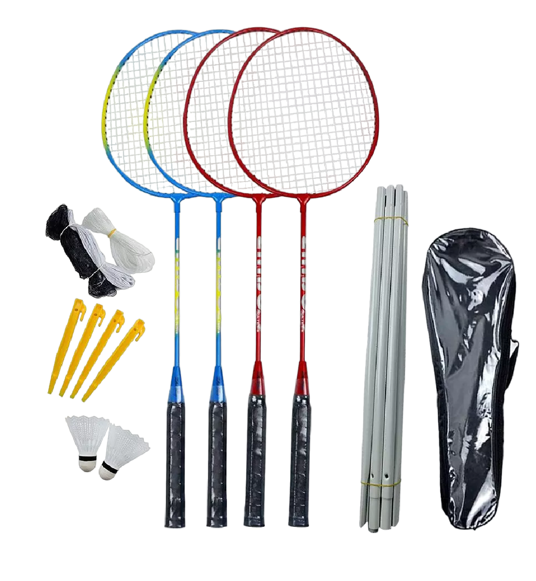 Foto 2 pulgar | Juego de Raquetas de Bádminton Belug 4 Raquetas con Poste de Red