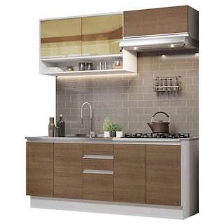 Foto 2 | Cocina Integral Madesa GRGL2000039B color Marrón sin Fregadero de Acero