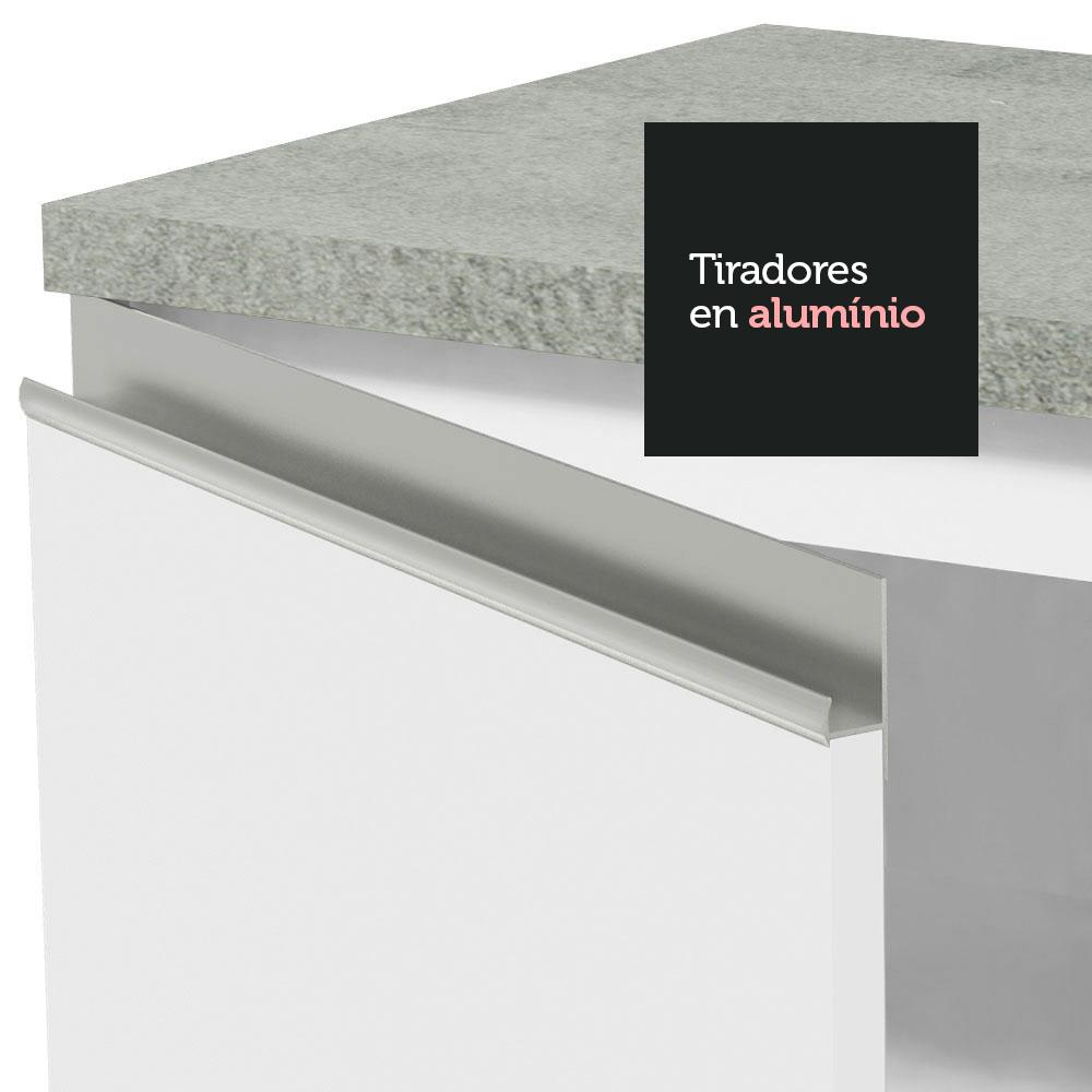 Foto 7 | Cocina Integral Madesa Glamy GRGL16000309 color Blanco 160 CM con Mesón de Acero