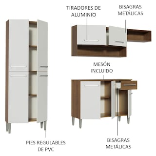 Foto 5 | Cocina Integral Madesa Emilly Top 229 cm