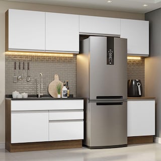 Foto 2 | Armario de Cocina Completo Glamy Madesa GRGL2600056E color Blanco