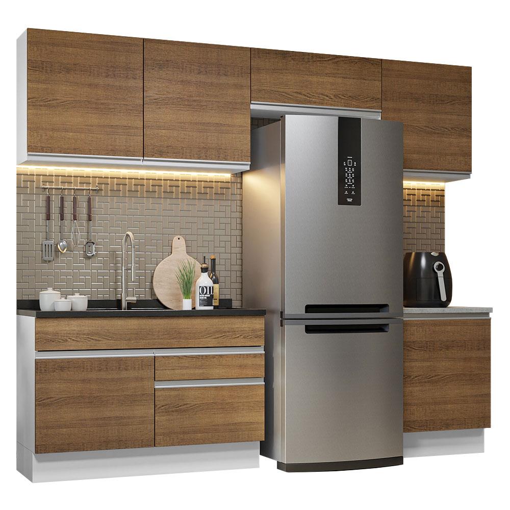Foto 1 | Armario de Cocina Completo Glamy Madesa GRGL2600059B color Marrón