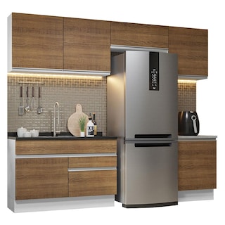 Foto 1 | Armario de Cocina Completo Glamy Madesa GRGL2600059B color Marrón