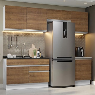 Foto 2 | Armario de Cocina Completo Glamy Madesa GRGL2600059B color Marrón