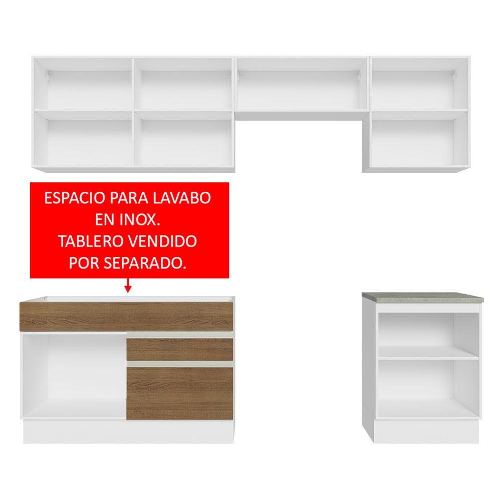 Foto 5 | Armario de Cocina Completo Glamy Madesa GRGL2600059B color Marrón