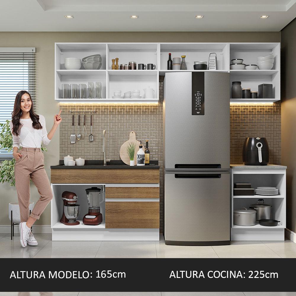 Foto 7 pulgar | Armario de Cocina Completo Glamy Madesa GRGL2600059B color Marrón