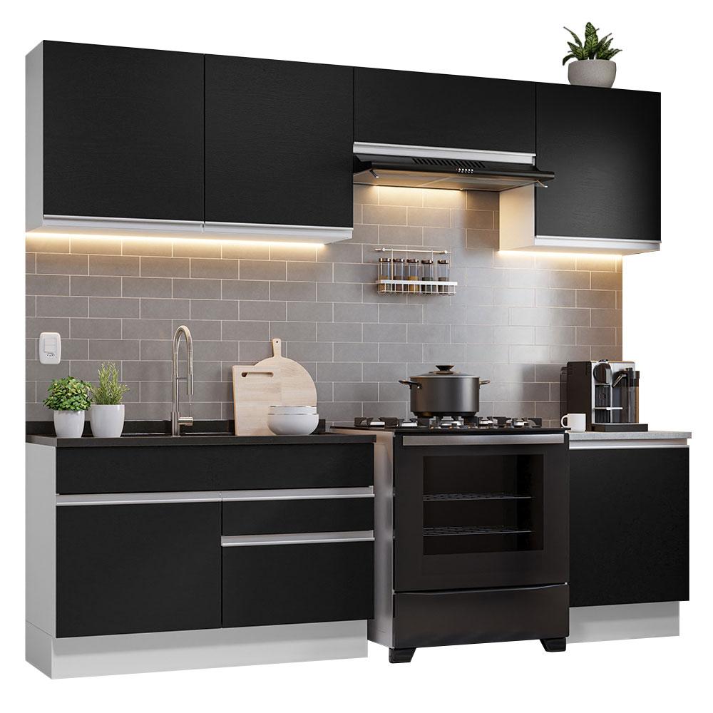 Foto 1 | Armario de Cocina Completo Glamy Madesa GRGL26000473 color Negro