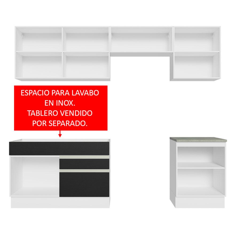 Foto 5 | Armario de Cocina Completo Glamy Madesa GRGL26000473 color Negro