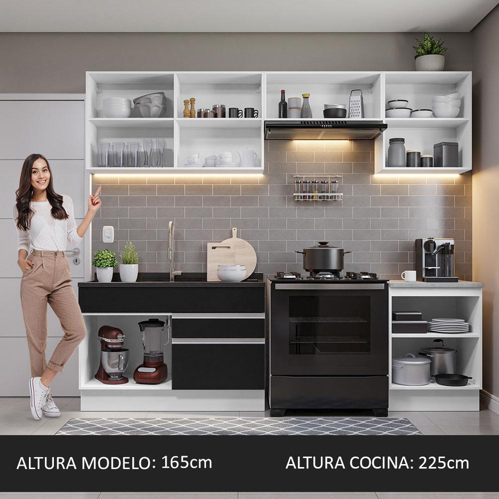 Foto 6 | Armario de Cocina Completo Glamy Madesa GRGL26000473 color Negro