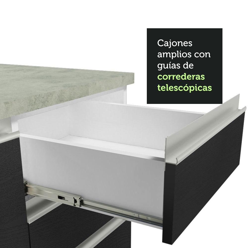 Foto 8 | Armario de Cocina Completo Glamy Madesa GRGL26000473 color Negro