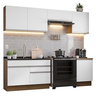 Foto 1 | Armario de Cocina Completo Glamy Madesa GRGL2600046E color Blanco