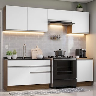 Foto 2 | Armario de Cocina Completo Glamy Madesa GRGL2600046E color Blanco