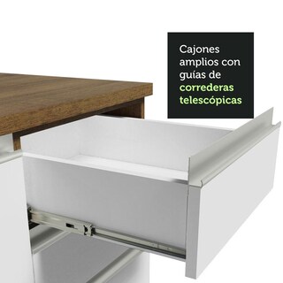 Foto 7 | Armario de Cocina Completo Glamy Madesa GRGL2600046E color Blanco