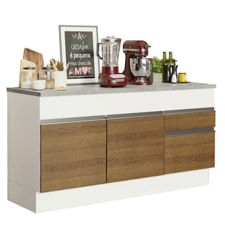Foto 2 | Mueble de Cocina Madesa Glamy 150 cm Mostrador para Fregadero con Encimera