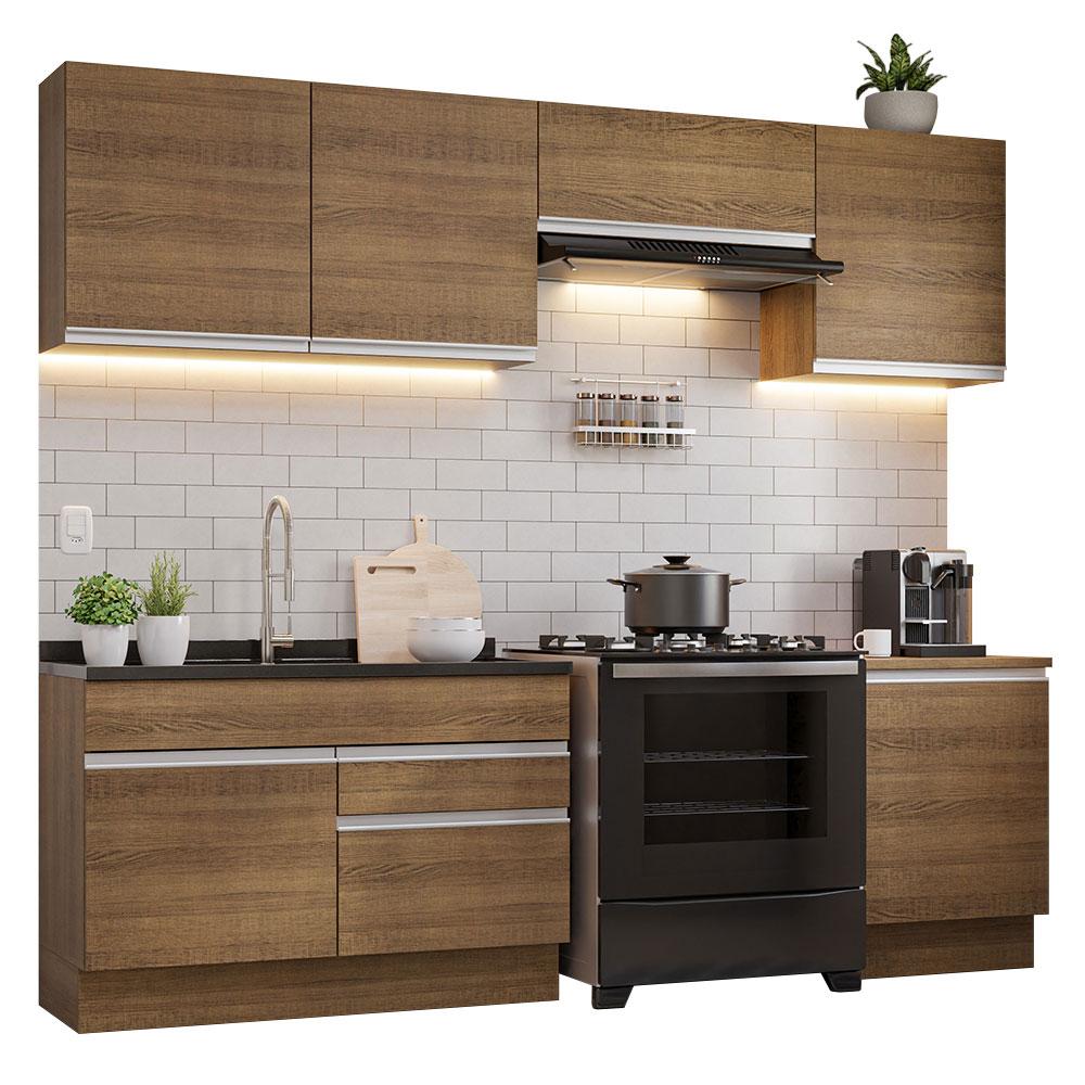 Cocina Integral Madesa GCGL34900309 color Marrón 5 Piezas