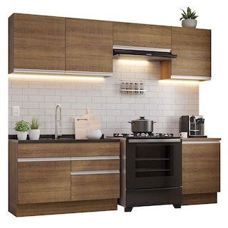 Foto 1 | Cocina Integral Madesa GCGL34900309 color Marrón 5 Piezas