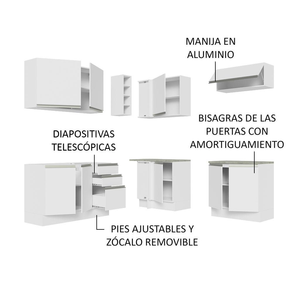 Foto 5 pulgar | Cocina Integral Madesa GCGL34900309 Blanca 7 Piezas