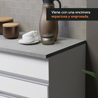 Foto 6 | Cocina Compacta Madesa Glamy 150 cm color Blanco
