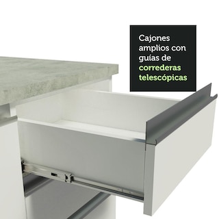 Foto 8 | Cocina Compacta Madesa Glamy 150 cm color Blanco
