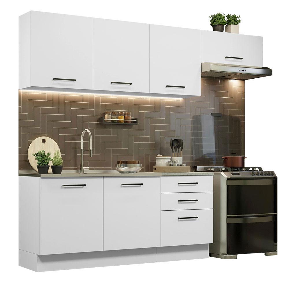 Cocina Integral Madesa Agata 260 cm Blanca