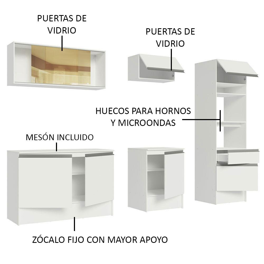 Foto 4 | Cocina Integral Madesa Grtp240006 Blanca