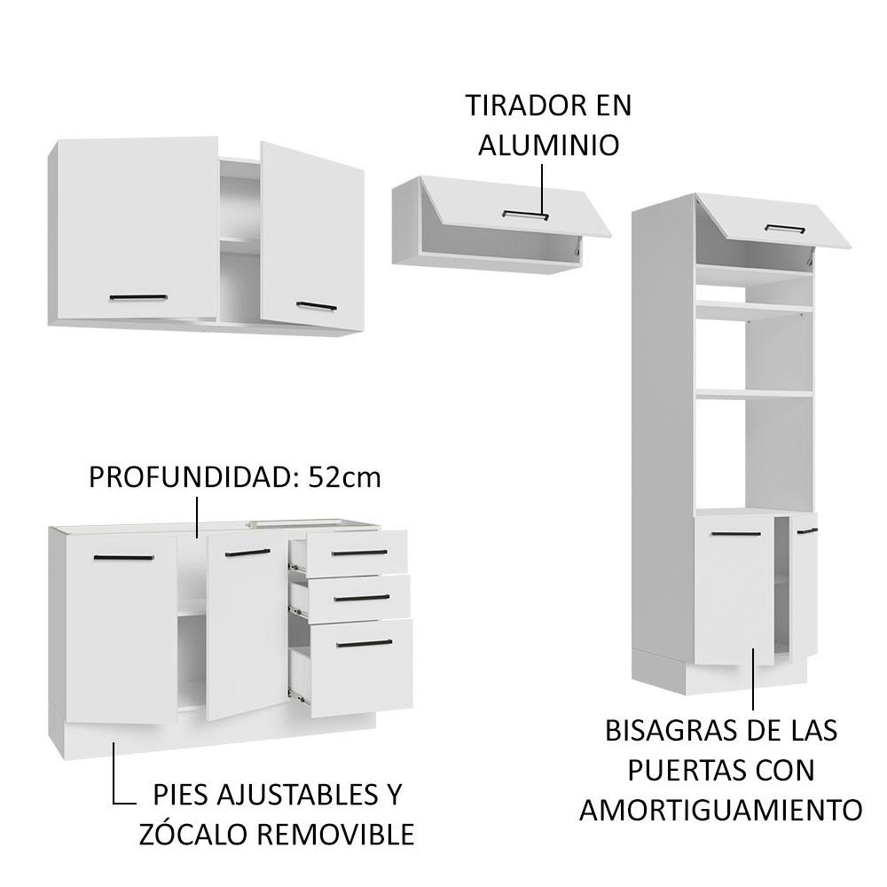 Foto 5 pulgar | Mueble de Cocina Integral Agata Madesa 08 de 270 cm