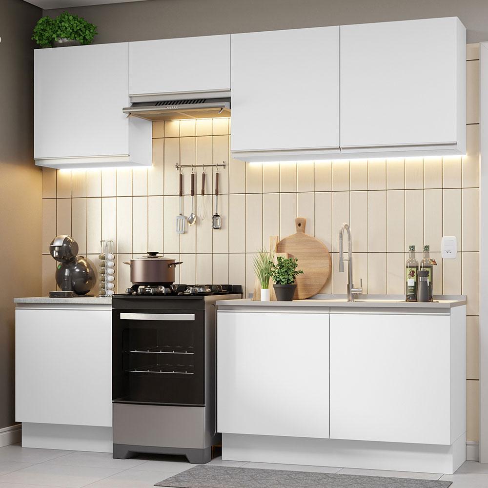 Foto 2 | Mueble de Cocina Integral 240 cm  Madesa 09 Glamy Blanco