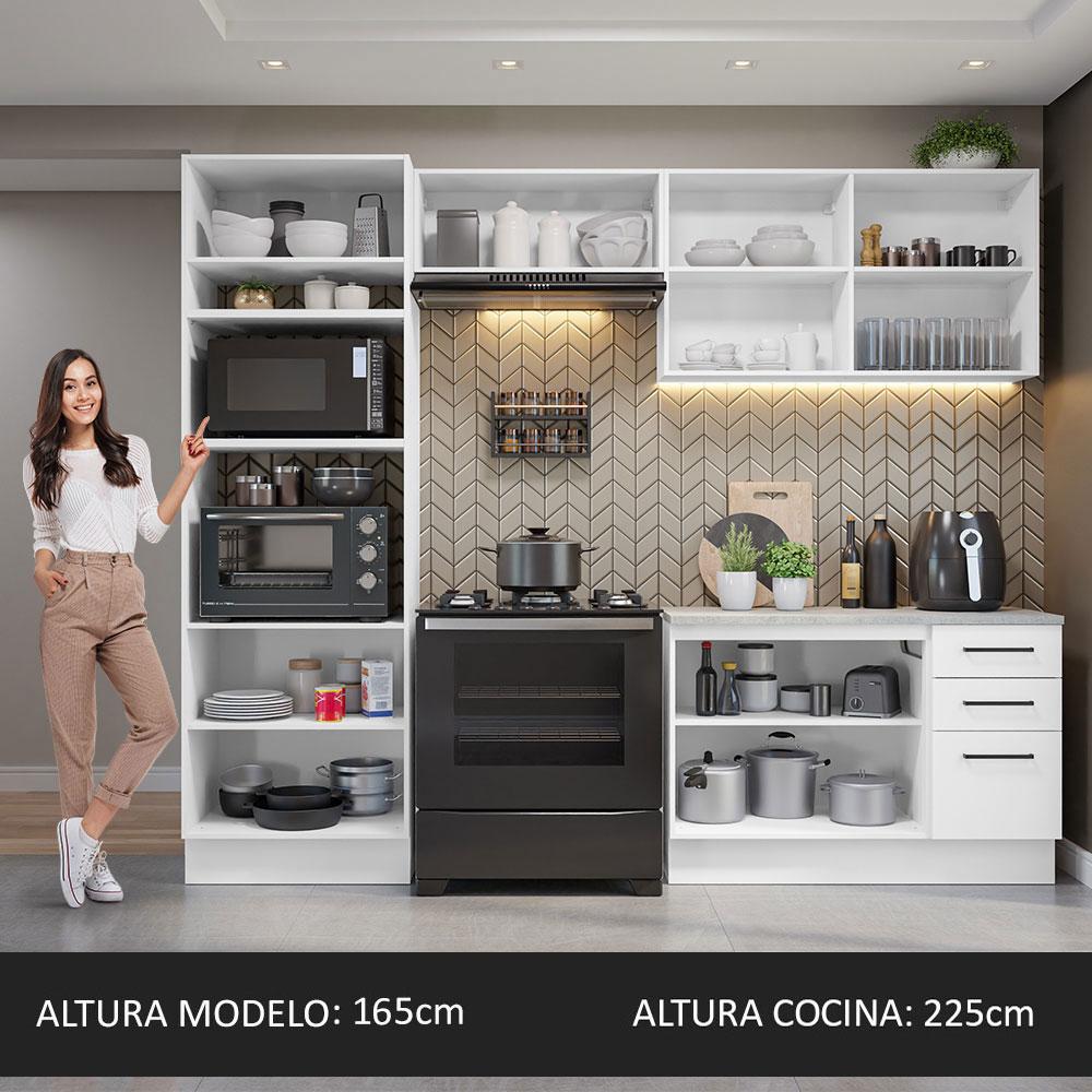 Foto 6 pulgar | Mueble de Cocina Integral 270 cm Agata Madesa 07 Blanco