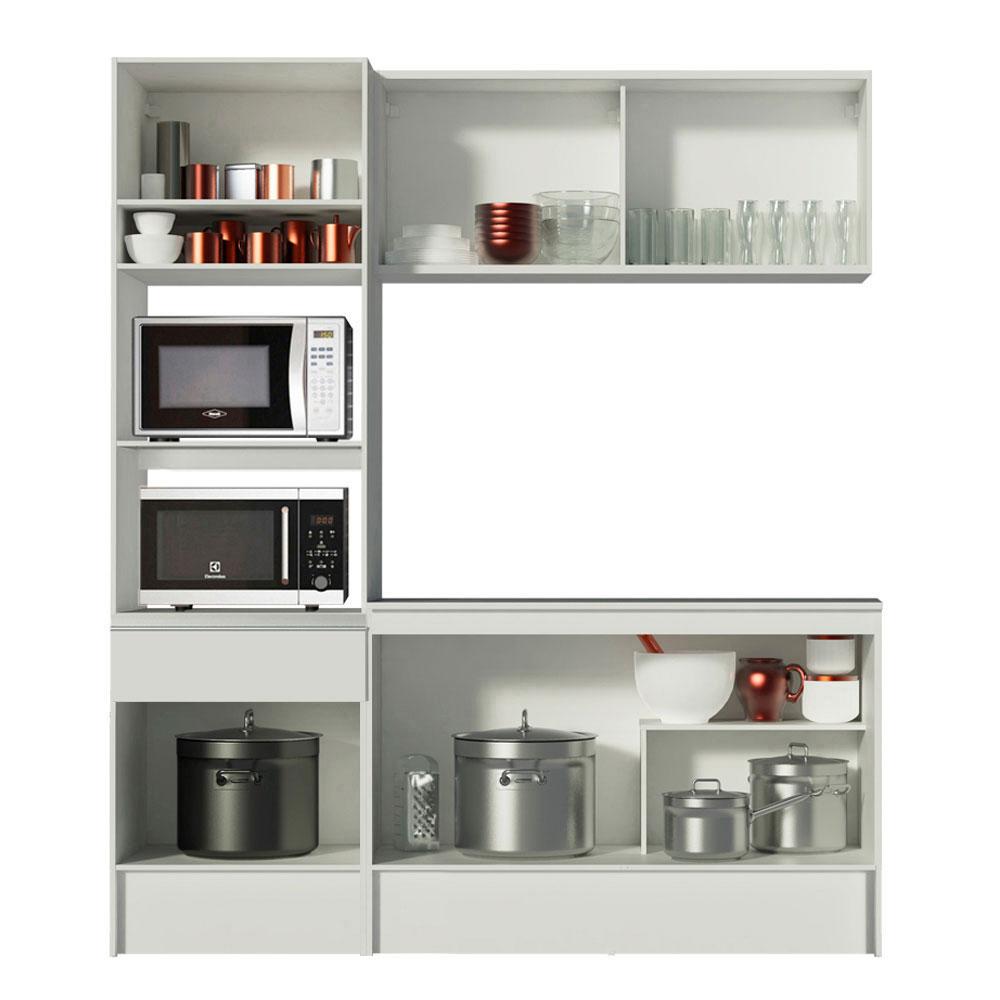 Foto 5 | Mueble De Cocina Compacto 180cm Blanco Diamante Madesa 86