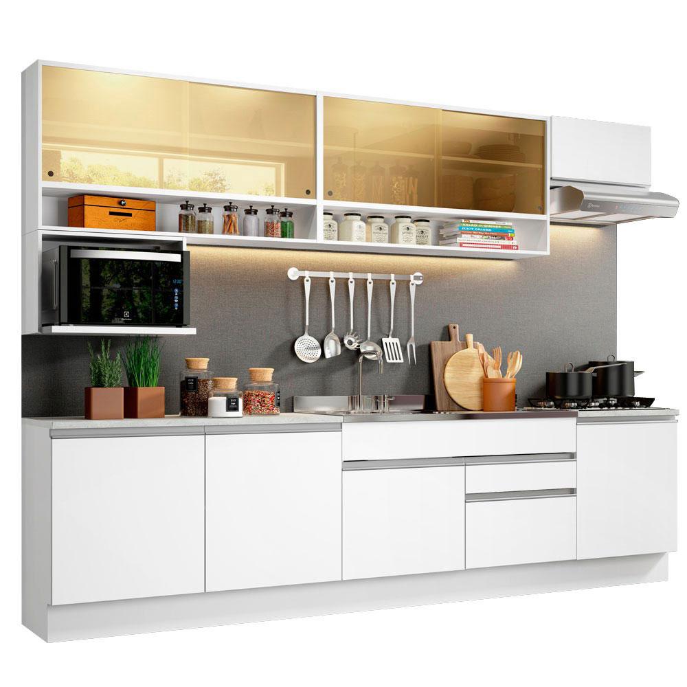 Foto 2 pulgar | Mueble De Cocina Integral 300 Cm Blanco Verona Madesa 01