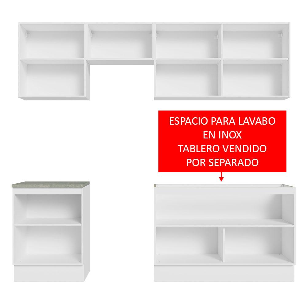 Foto 4 pulgar | Mueble de Cocina Integral Madesa 09 Glamy 240 cm