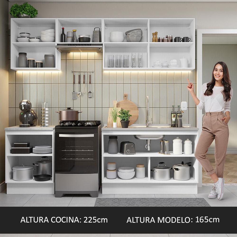 Foto 6 pulgar | Mueble de Cocina Integral Madesa 09 Glamy 240 cm