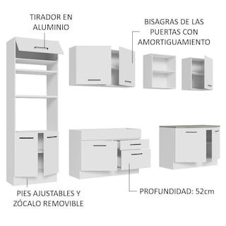 Foto 4 | Cocina Integral Madesa Grag310002 Blanca