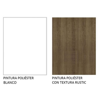 Foto 8 | Mueble de Cocina Compacto Madesa Blanco/Marrón 4 Piezas
