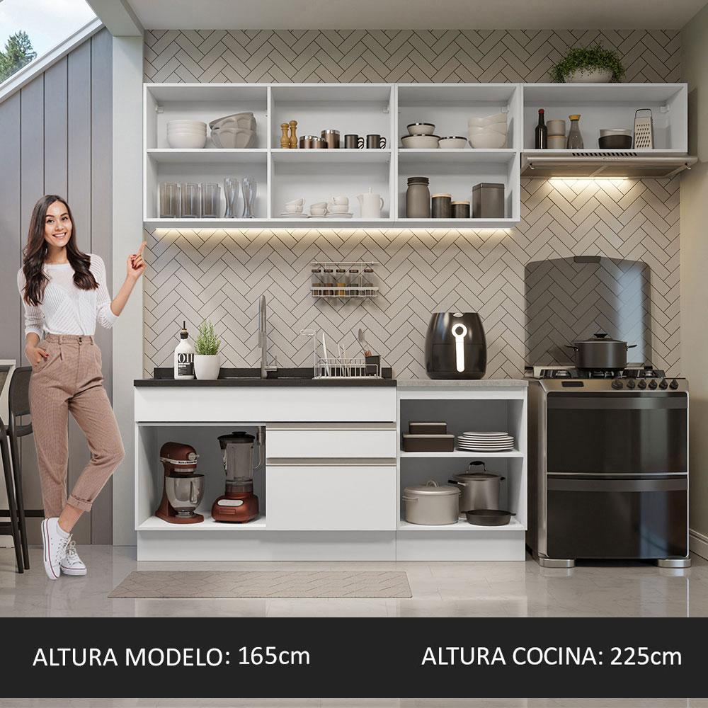 Foto 4 pulgar | Mueble de Cocina Integral Madesa Glamy 260 cm 03