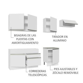 Foto 7 | Mueble de Cocina Integral Madesa Glamy 260 cm 03