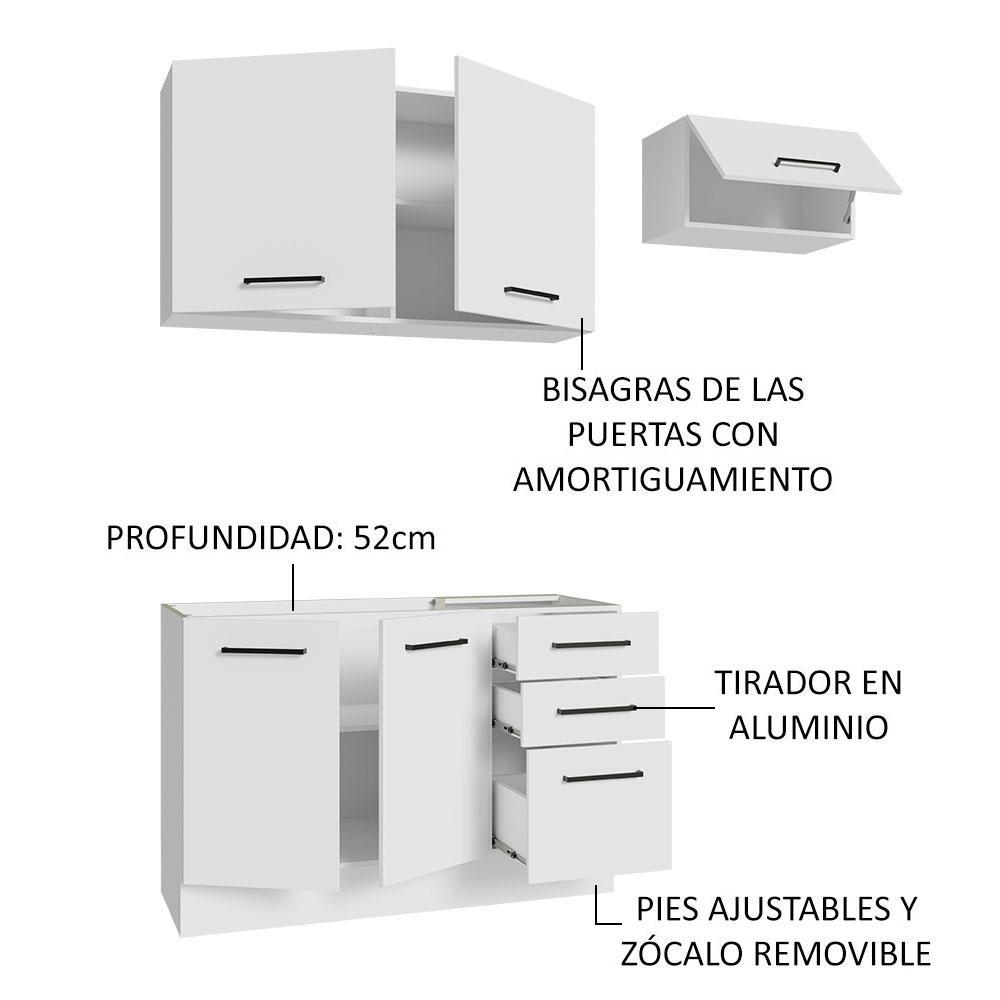 Foto 5 pulgar | Mueble de Cocina Compacto 180 cm Agata Madesa 09